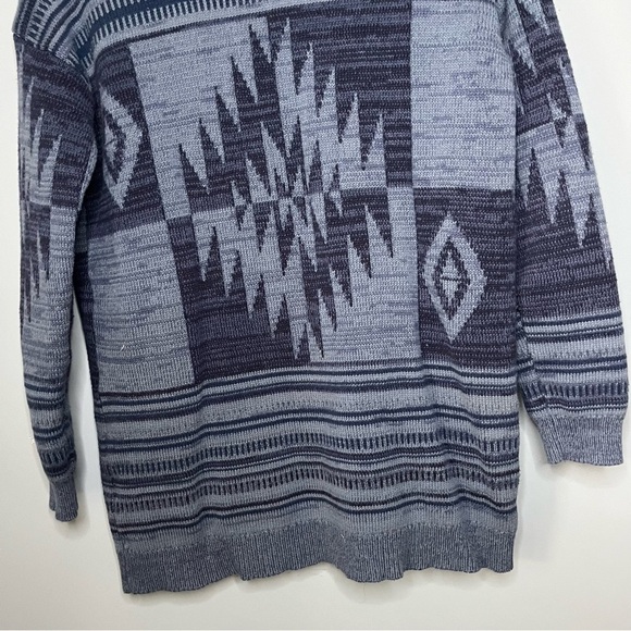 Lucky Brand Southwestern Geometric Heritage Print Cardigan Sweater Size Small - Picture 14 of 16